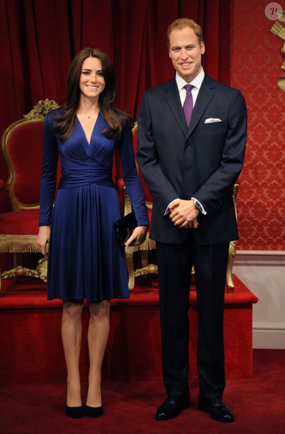 La première statue de cire de Kate Middleton a été inaugurée au musée Madame Tussauds de Londres, le 4 avril 2012, en amont du premier anniversaire de mariage du prince William et de Catherine.