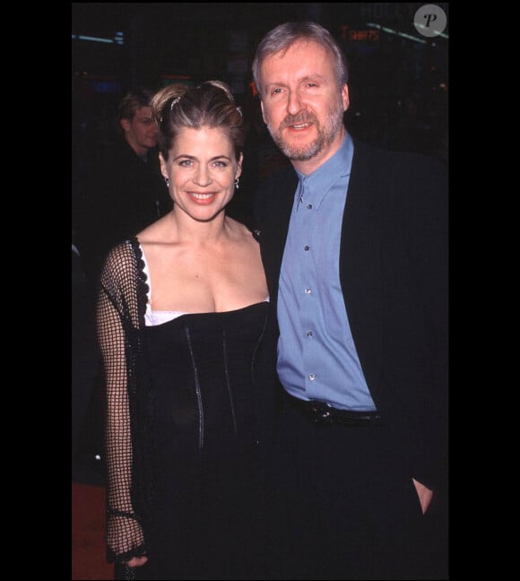 James Cameron et Linda Hamilton, en décembre 1997 à Los Angeles.