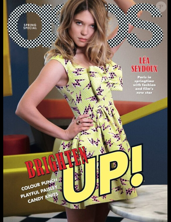 Léa Seydoux en couverture du magazine Asos d'avril 2012.