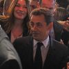 Carla Bruni-Sarkozy et Nicolas Sarkozy en mars 2012 à Villepinte