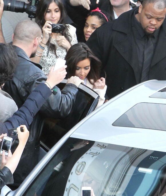 Kanye West et Kim Kardashian sont allés faire du shopping ensemble à New York, le 5 avril 2012