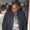 Kim Kardashian sort d'un restaurant à New York avec Kanye West le 5 avril 2012