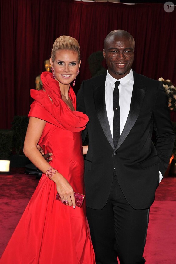 Heidi Klum et Seal en février 2008.