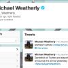 Twitter de Michael Weatherly