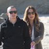 Jennifer Lopez et son compagnon Casper Smart le 14 février 2012 à Santa Barbara
