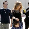 Marc Anthony, Jennifer Lopez et le petit Max à Los Angeles le 23 avril 2011