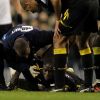 Fabrice Muamba victime d'un arrêt cardiaque lors du match Tottenham-Bolton le 17 mars dernier à Londres