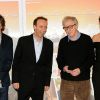 Jesse Eisenberg, Roberto Benigni, Woody Allen et Penélope Cruz lors du photocall de To Rome With Love à Rome, le 13 avril 2012.