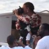 EXCLU. Beyoncé et Jay-Z et leur fille Blue Ivy en vacances à Saint Barthelemy le 8 avril 2012