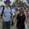Fergie et Josh Duhamel sur la pelouse du festival de Coachella le 15 avril 2012