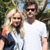Diane Kruger et Joshua Jackson à la pool party de Lacoste en marge du festival de Coachella le 15 avril 2012
