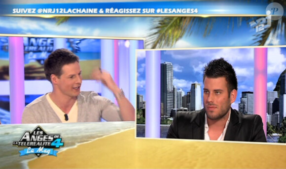 Matthieu Delormeau interroge Zelko sur le plateau des Anges de la télé-réalité - Le Mag le lundi 16 avril 2012 sur NRJ 12