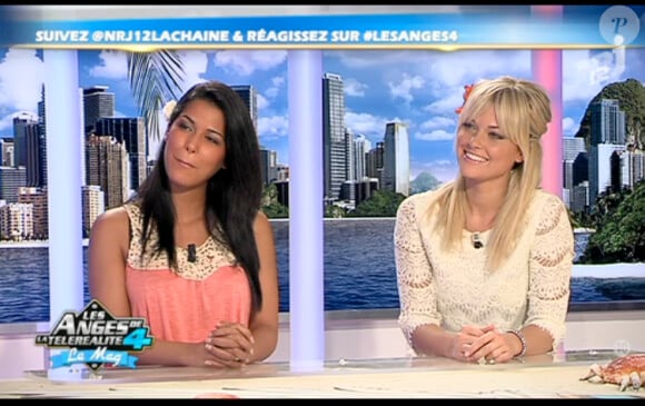 Ayem et Caroline sur le plateau des Anges de la télé-réalité - Le Mag le lundi 16 avril 2012 sur NRJ 12