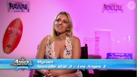 Myriam dans Les Anges de la télé-réalité 4 le vendredi 20 avril 2012 sur NRJ 12