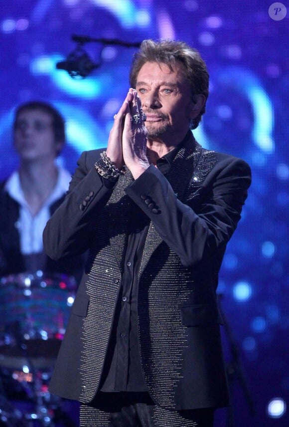 Johnny Hallyday sur la scène des NRJ Music Awards 28 janvier 2012