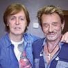 Johnny Hallyday et Paul McCartney, qui répète au même studio que Johnny. Une vraie rencontre entre vieux potes.