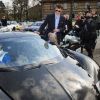 Le prince Joachim de Danemark essaye une Bugatti Veyron à l'International Racing Festival de Copenhague le 20 avril 2012.