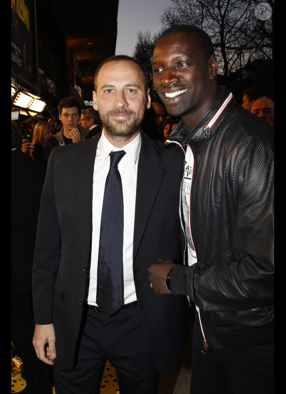 Fred Testot et Omar Sy en mars 2012 à Paris