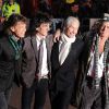 Mick Jagger, Ronnie Wood, Charlie Watts et Keith Richards - Les Rolling Stones aujourd'hui - à Londres, le 2 avril 2008.