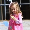 Seraphina, la fille de Jennifer Garner et Ben Affleck à Santa Monica, le 27 avril 2012.