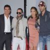 Mario Lopez, Yandel, Jennifer Lopez et Enrique Iglesias en conférence de presse à Los Angeles, le 30 avril 2012.