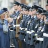 Camilla Parker Bowles, duchesse de Cornouailles, à la base RAF de Halton (Oxfordshire), le 2 mai 2012, a été faite citoyenne d'honneur de la ville de Thame.