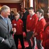 Le prince Charles donnait le 2 mai 2012 au palais St. James une réception en l'honneur de sa fondation le Prince's Trust, et tout particulièrement en l'honneur des bénéficiaires du programme ''xl''.