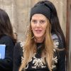 Anna Dello Russo au Couvent des Cordeliers à Paris pour assister au défilé Carven. Le 1er mars 2012.