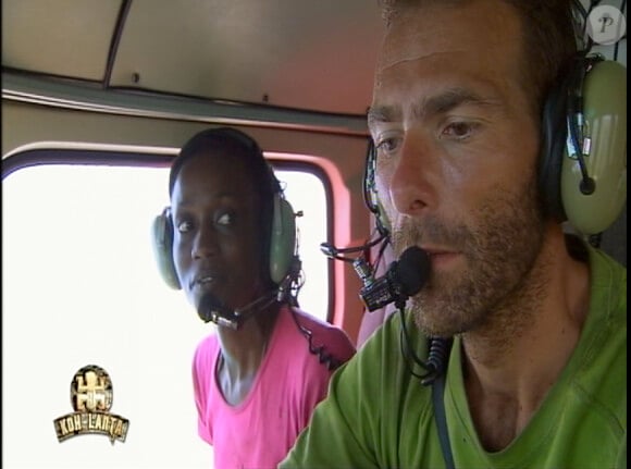 Bertrand et Coumba dans Koh Lanta - La Revanche des héros le vendredi 4 mai 2012 sur TF1