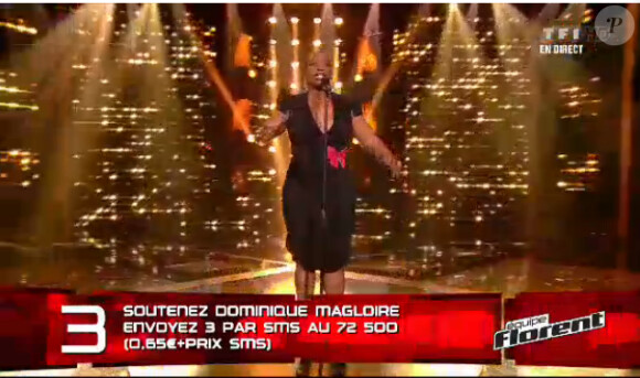 Prestation de Dominique dans The Voice, samedi 5 mai 2012 sur TF1