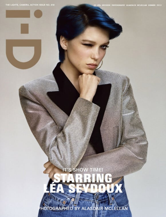 L'actrice Léa Seydoux en couverture du magazine i-D pour son numéro de l'été 2012.