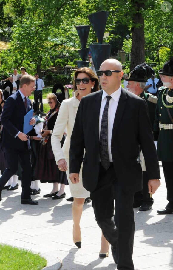 La princesse Caroline de Hanovre prenait part le 11 mai 2012 à la célébration des 900 ans de la Maison de Baden, à Baden-Baden.