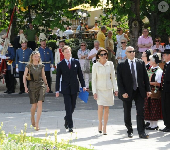 La princesse Caroline de Hanovre prenait part le 11 mai 2012 à la célébration des 900 ans de la Maison de Baden, à Baden-Baden.
