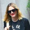 Drew Barrymore, une future mariée enceinte et très lookée, dans les rues de New York le 11 mai 2012