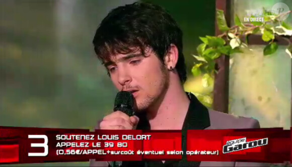 Prestation de Louis dans The Voice, samedi 12 mai 2012 sur TF1