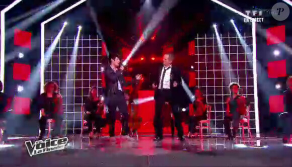 Garou et Louis dans The Voice, samedi 12 mai 2012, sur TF1