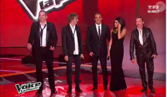 Les quatre coachs de The Voice, samedi 12 mai 2012 sur TF1