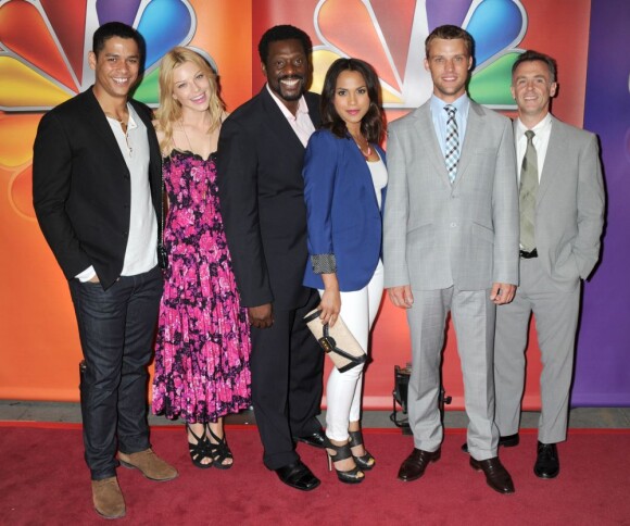Charlie Barnett, Lauren German, Eamonn Walker, Merle Dandridge, Jesse Spencer, et David Eigenberg lors des NBC Upfronts à New York le 14 mai 2012