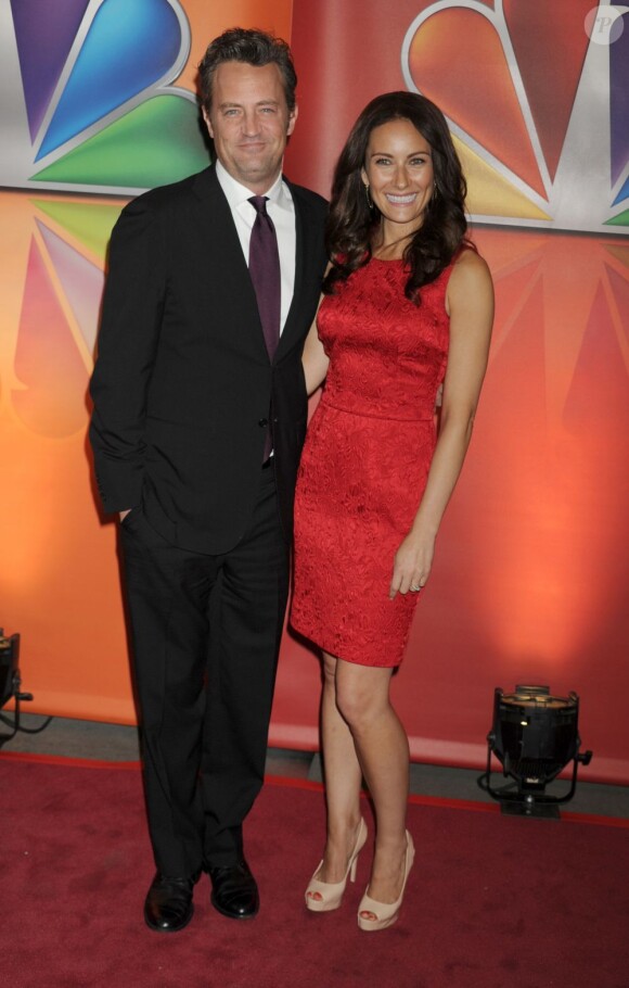 Matthew Perry et Laura Benanti lors des NBC Upfronts à New York le 14 mai 2012