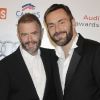 Jean-Paul Cluzel et son ami à la remise des prix Audi Talents Awards dans les catégories musique et court-métrages à la Villa Inrocks, à Cannes le 17 mai 2012