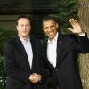 David Cameron et Barack Obama se rencontrent à Camp David, le 18 mai 2012