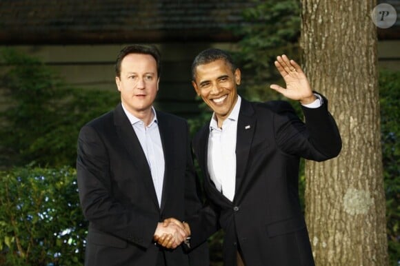 David Cameron et Barack Obama se rencontrent à Camp David, le 18 mai 2012