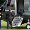 Barack Obama quitte Camp David le 18 mai 2012