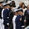 François Hollande et Valérie Trierweiler arrivent à Washington, pour la première visite aux Etats-Unis du nouveau président français, le 18 mai 2012