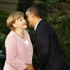 Angela Merkel et Barack Obama se rencontrent à Camp David, le 18 mai 2012