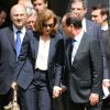 François Hollande arrive avec sa compagne Valérie Treiweiler à l'ambassade de France de Washington, le 18 mai 2012