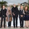 Alexandre Tharaud, Emmanuelle Riva, Michael Haneke, Jean-Louis Trintignant et Isabelle Huppert lors du photocall de Amour, durant le Festival de Cannes le 20 mai 2012