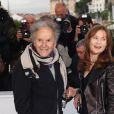 Jean-Louis Trintignant et Isabelle Huppert lors du photocall de  Amour , durant le Festival de Cannes le 20 mai 2012