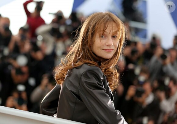 Isabelle Huppert lors du photocall de Amour, durant le Festival de Cannes le 20 mai 2012