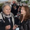 Jean-Louis Trintignant et Isabelle Huppert lors du photocall de Amour, durant le Festival de Cannes le 20 mai 2012